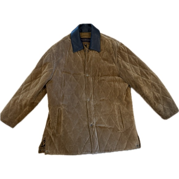 Marc New York - Andrew Marc- Vintage diamond quilted suede jacket- Men’s Large - Picture 1 of 11